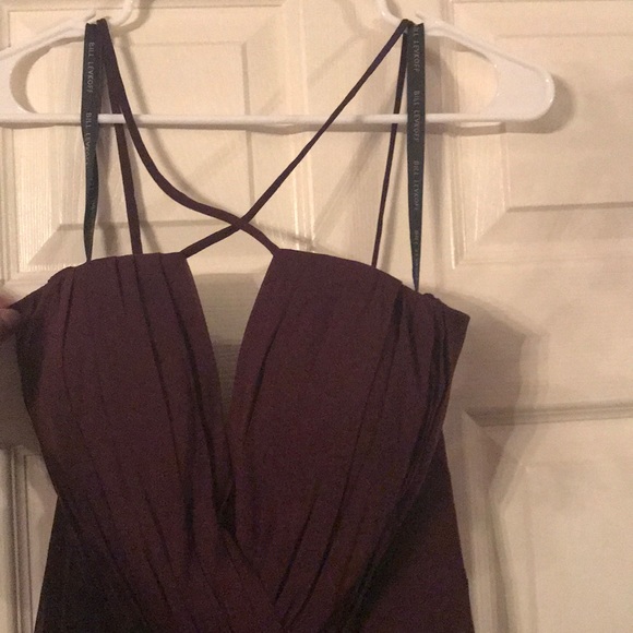 Plum long dress perfect for a prom or wedding. - Picture 2 of 3